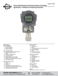 Thumbnail of document Manual - 3200G Explosion-Proof Pressure Transmitter